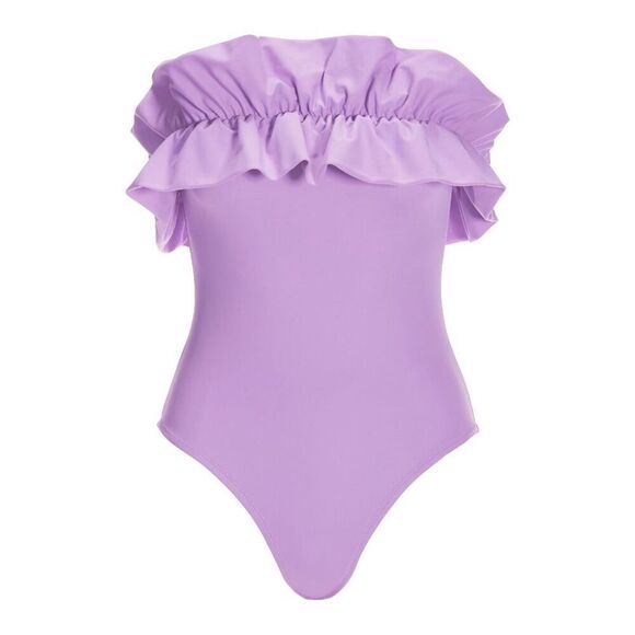 New. Boston Proper ruffle strapless one piece. Medium. Retails $139. - Picture 5 of 6